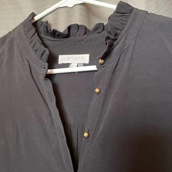 1 State shirt dress. Black. Comes with liner/slip. - Picture 3 of 10